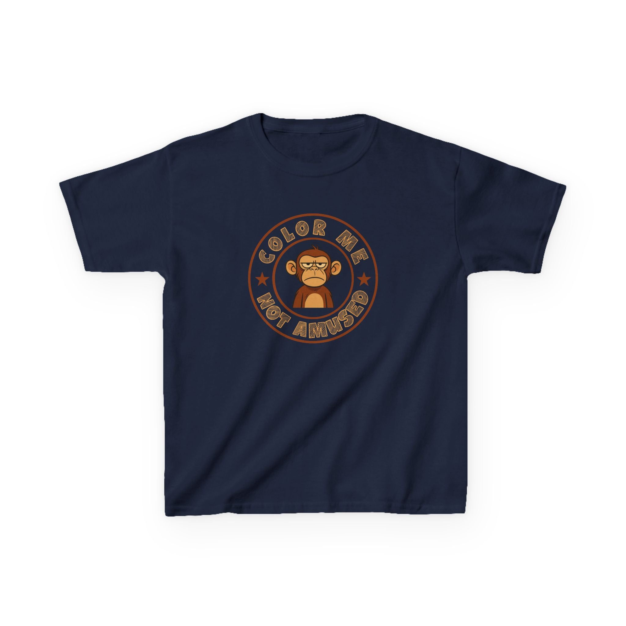 Kids Tee — Color Me Not Amused - Monkey