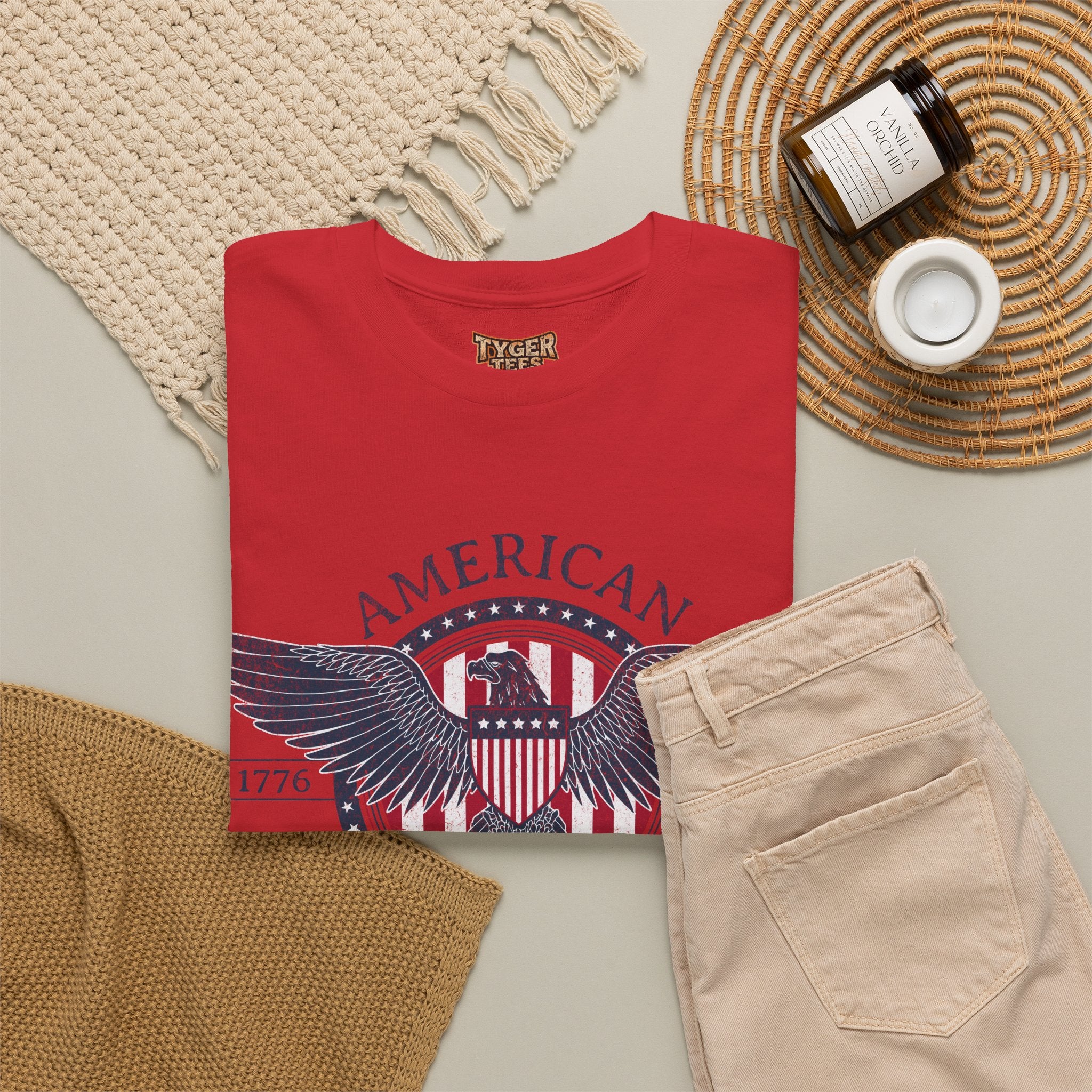 Independence Eagle Tee — American Independence 1776–2026 Vintage Flag Shirt