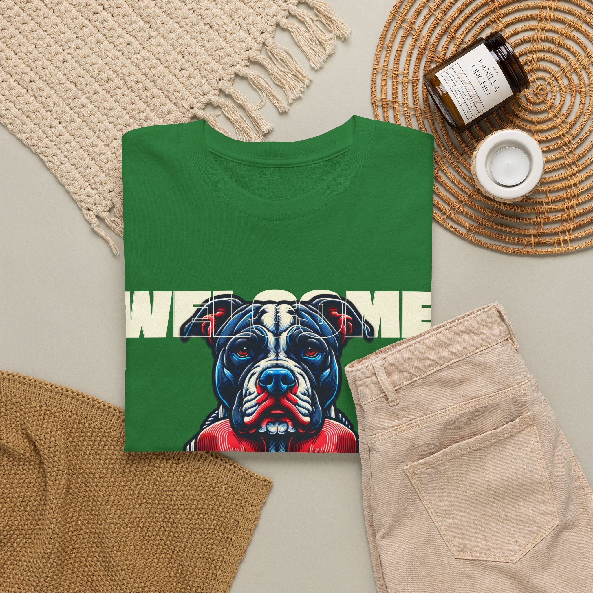 Dog Fight Boxing Dog T-Shirt — Welcome To The Dog Fight Graphic Tee