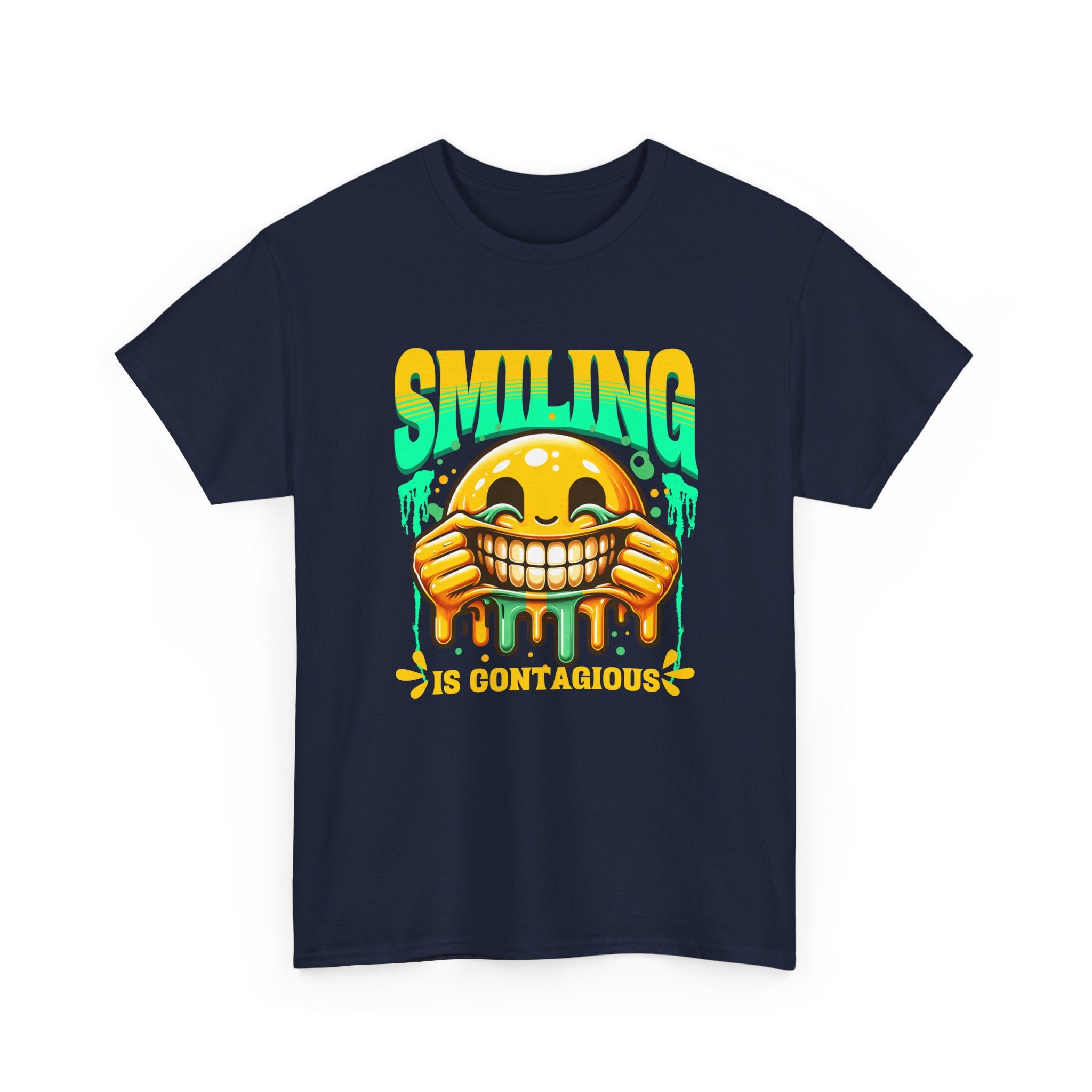 Smiling Is Contagious – Happy Smiley Face T-Shirt