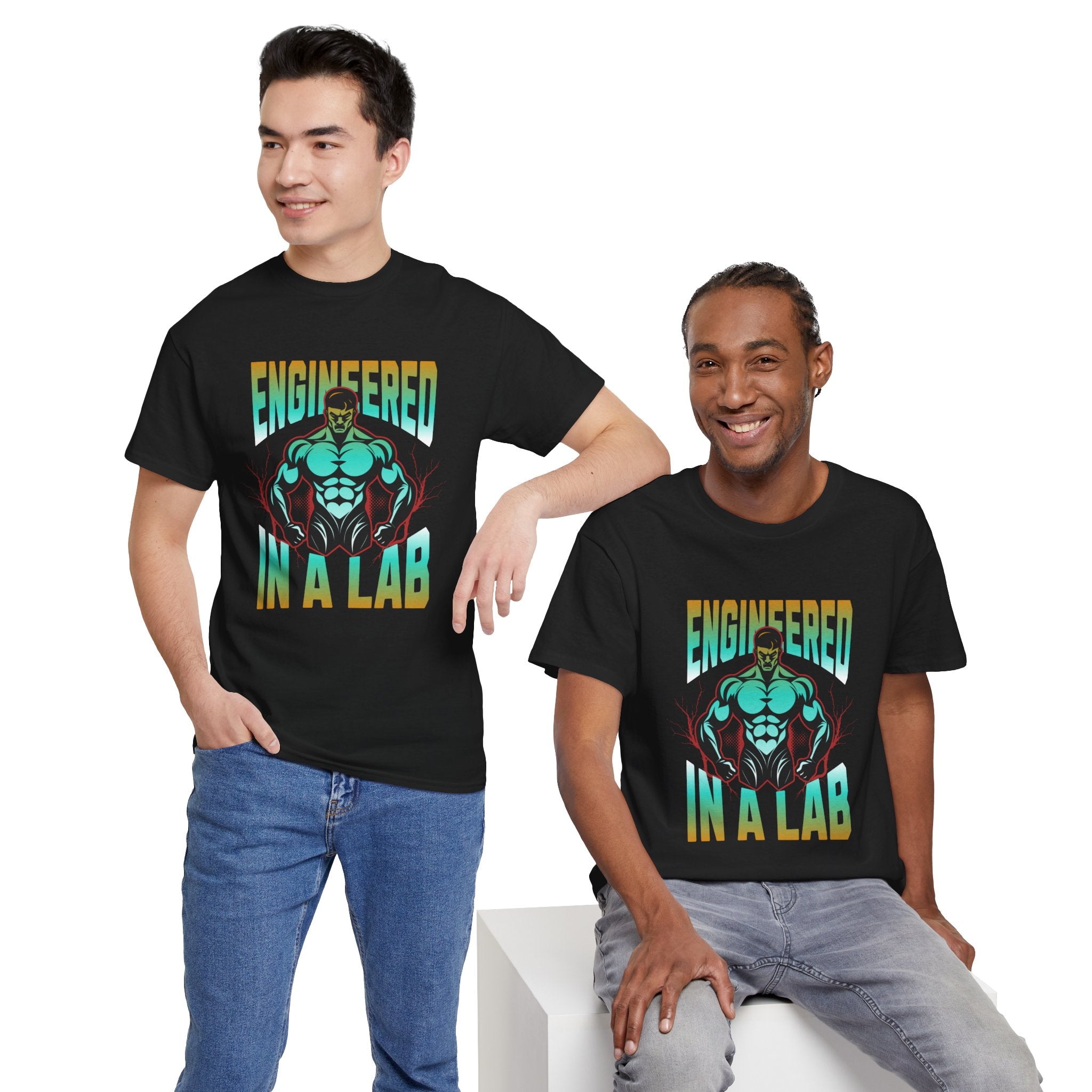 Engineered in a Lab T-Shirt — Muscle Science Gym Tee