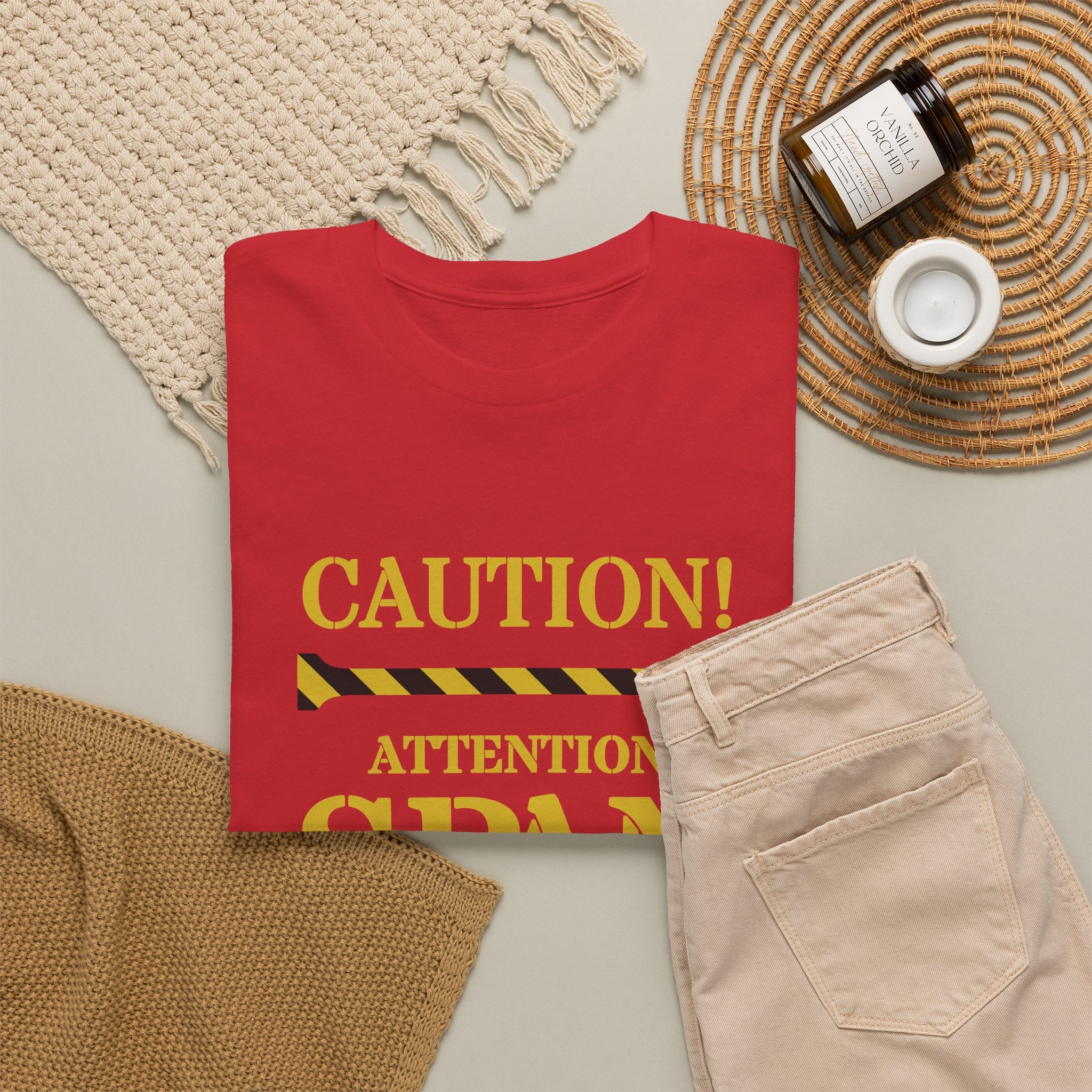 Caution! Attention Span Lacking T-Shirt — Funny Sarcastic Graphic Tee