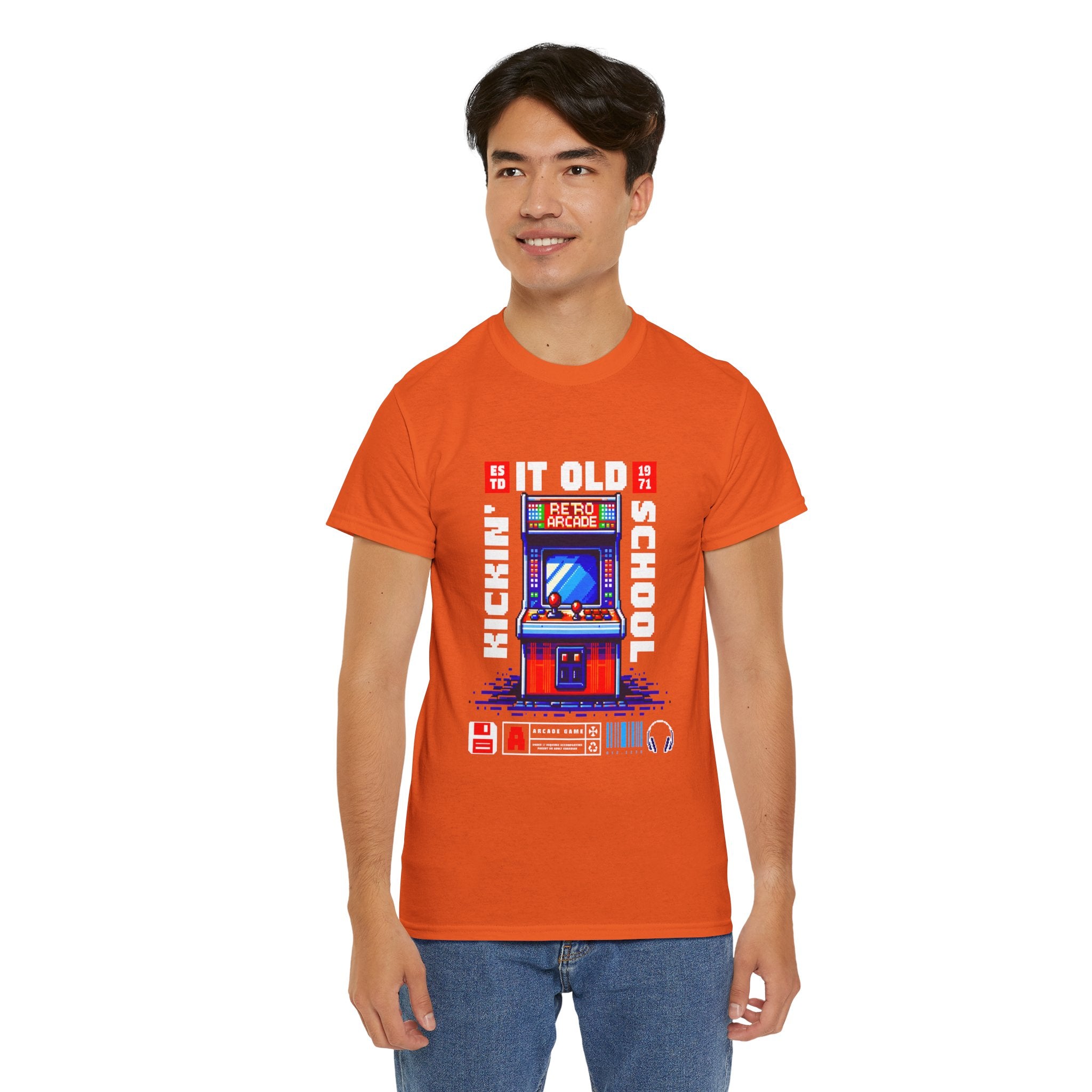 Old School Arcade T-Shirt — "Kickin&