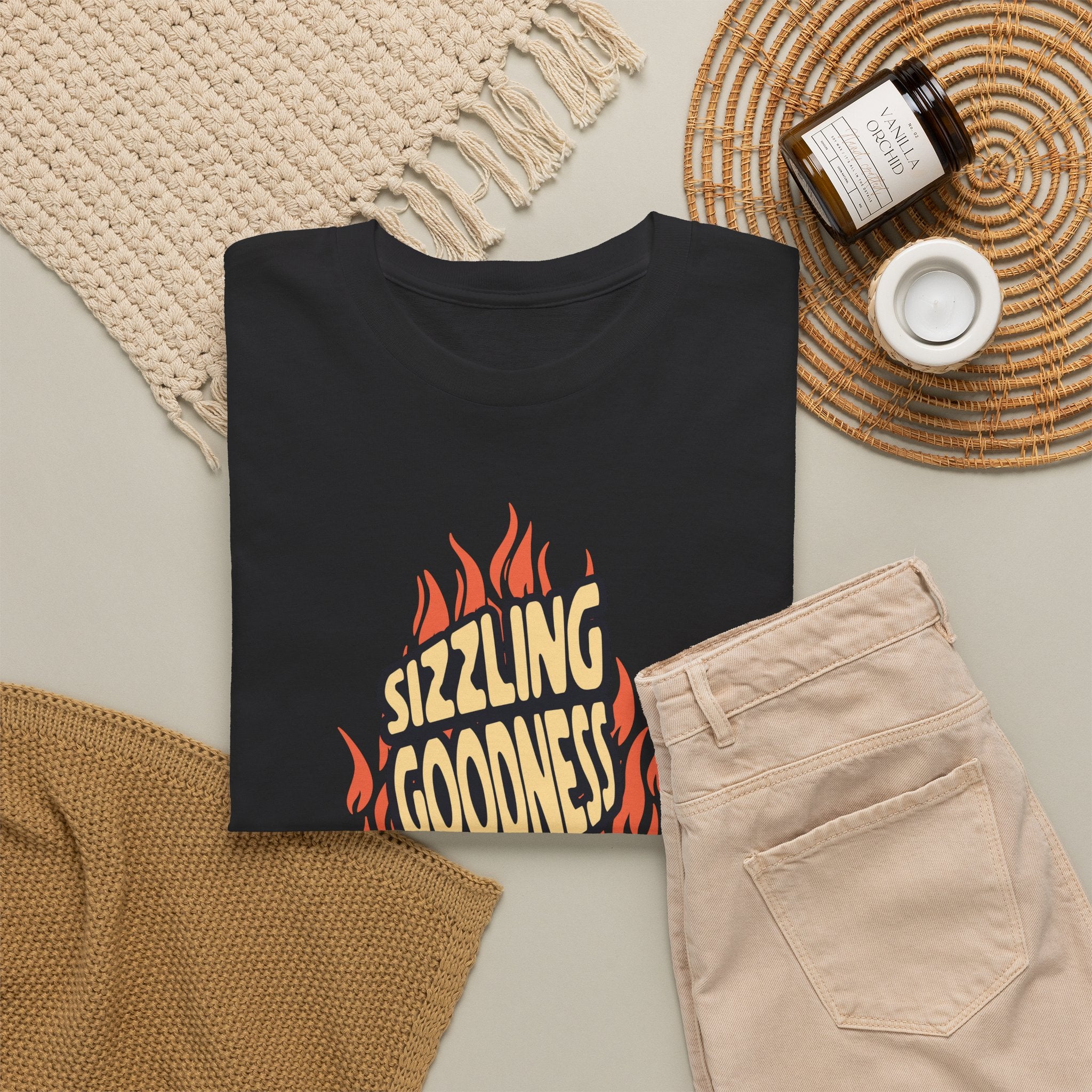 Sizzling Goodness Breakfast T-Shirt — Bacon & Egg Cartoon Tee