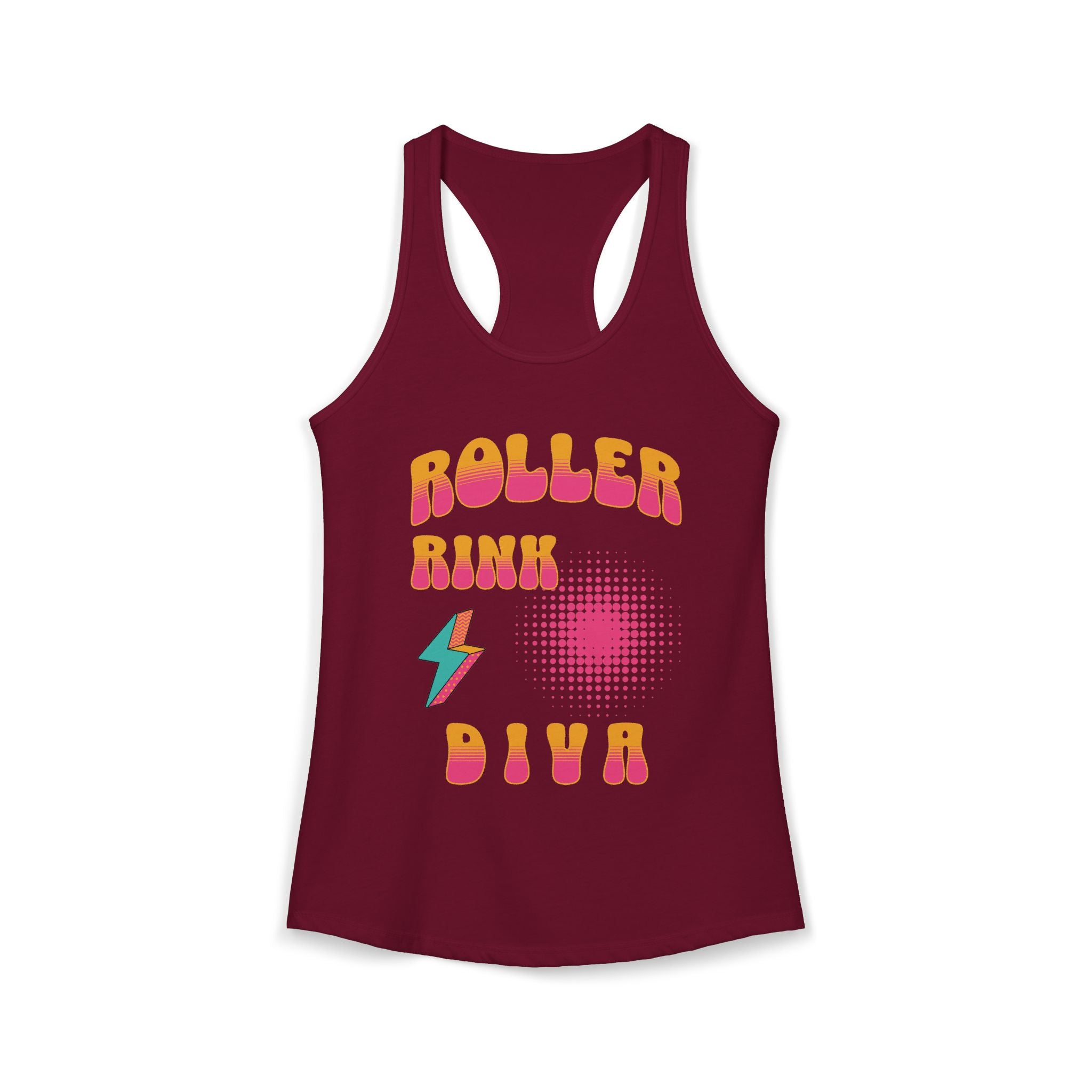 Roller Rink Diva – Women’s Racerback Tank