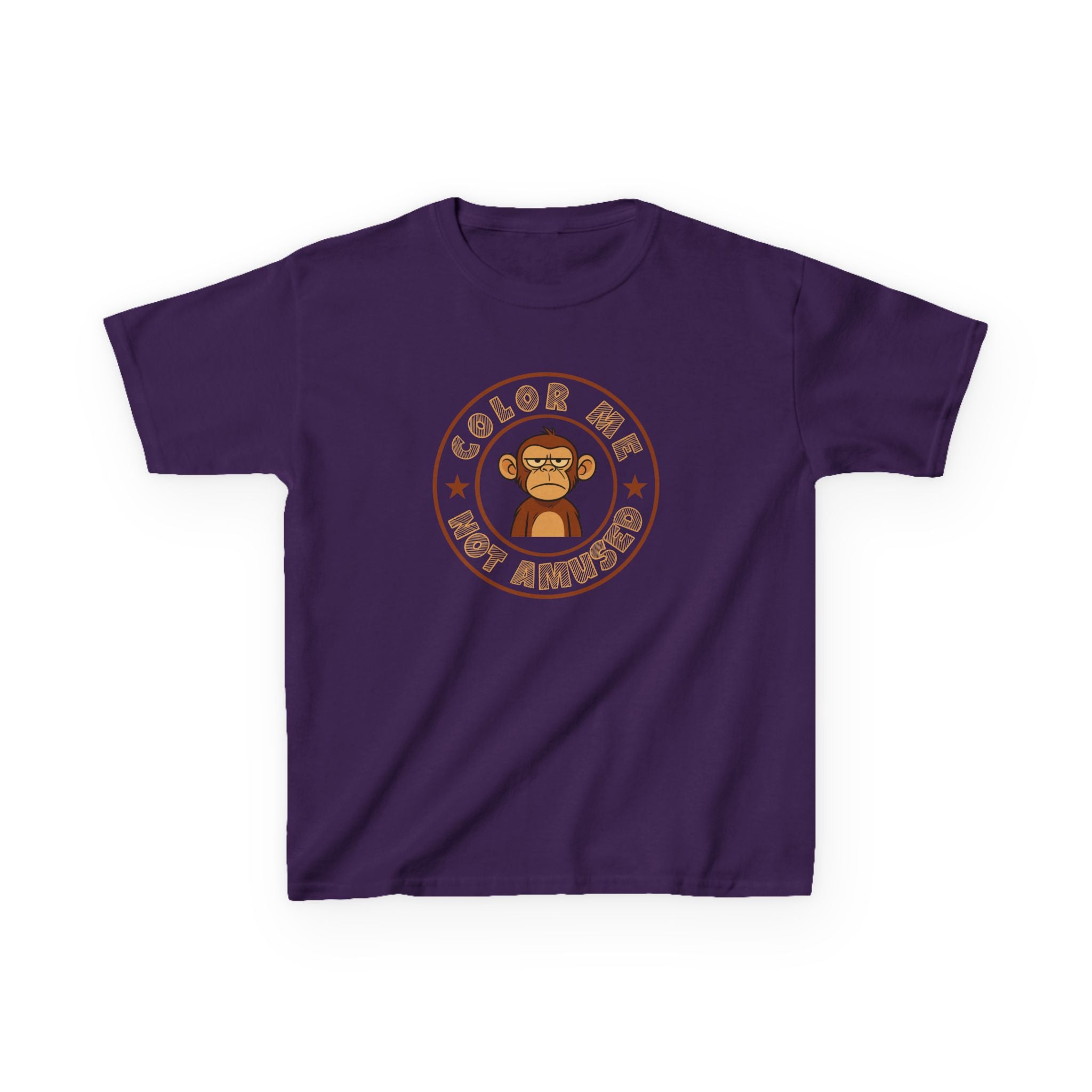 Kids Tee — Color Me Not Amused - Monkey