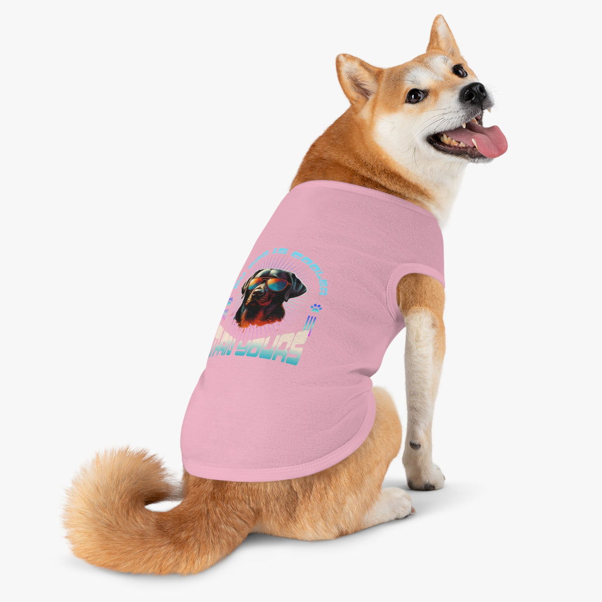Cool Lab Dog Tank Top - Funny Labrador Dog T-Shirt, Summer Pet Clothing