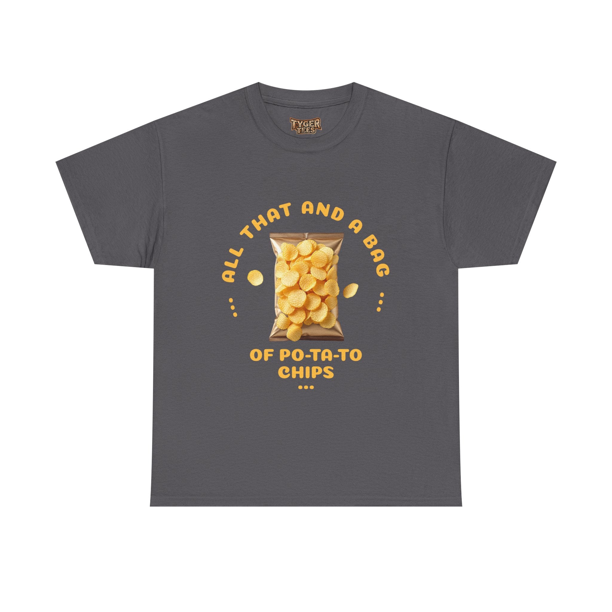 90s Catchphrase Humor Tee - Funny All That And A Bag Of Potato Chips Unisex Heavy Cotton Shirt