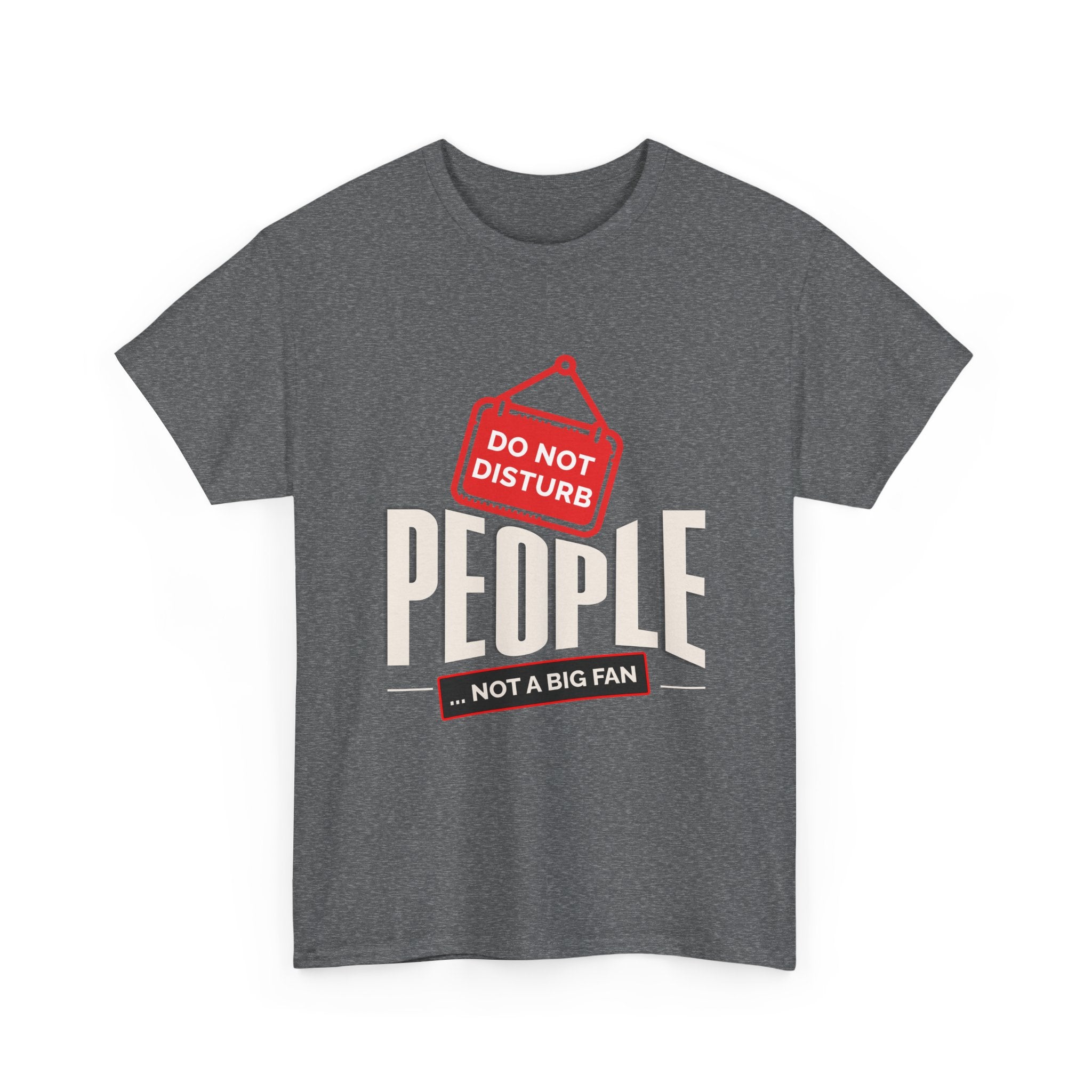 Do Not Disturb People T-Shirt — “People Not a Big Fan” Funny Anti-Social Tee