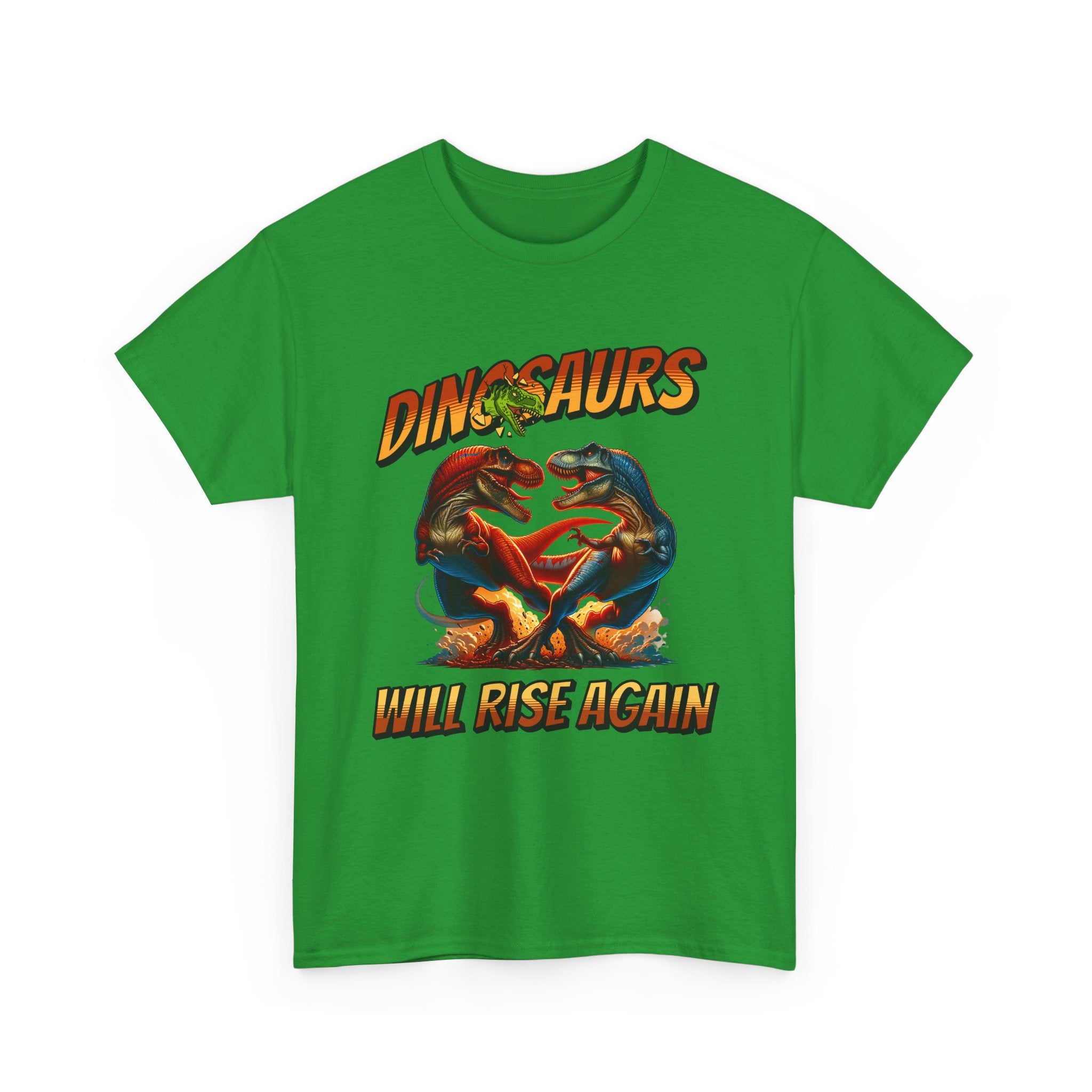 Dinosaur Graphic Tee – "Dinosaurs Will Rise Again" Retro Jurassic T‑Shirt