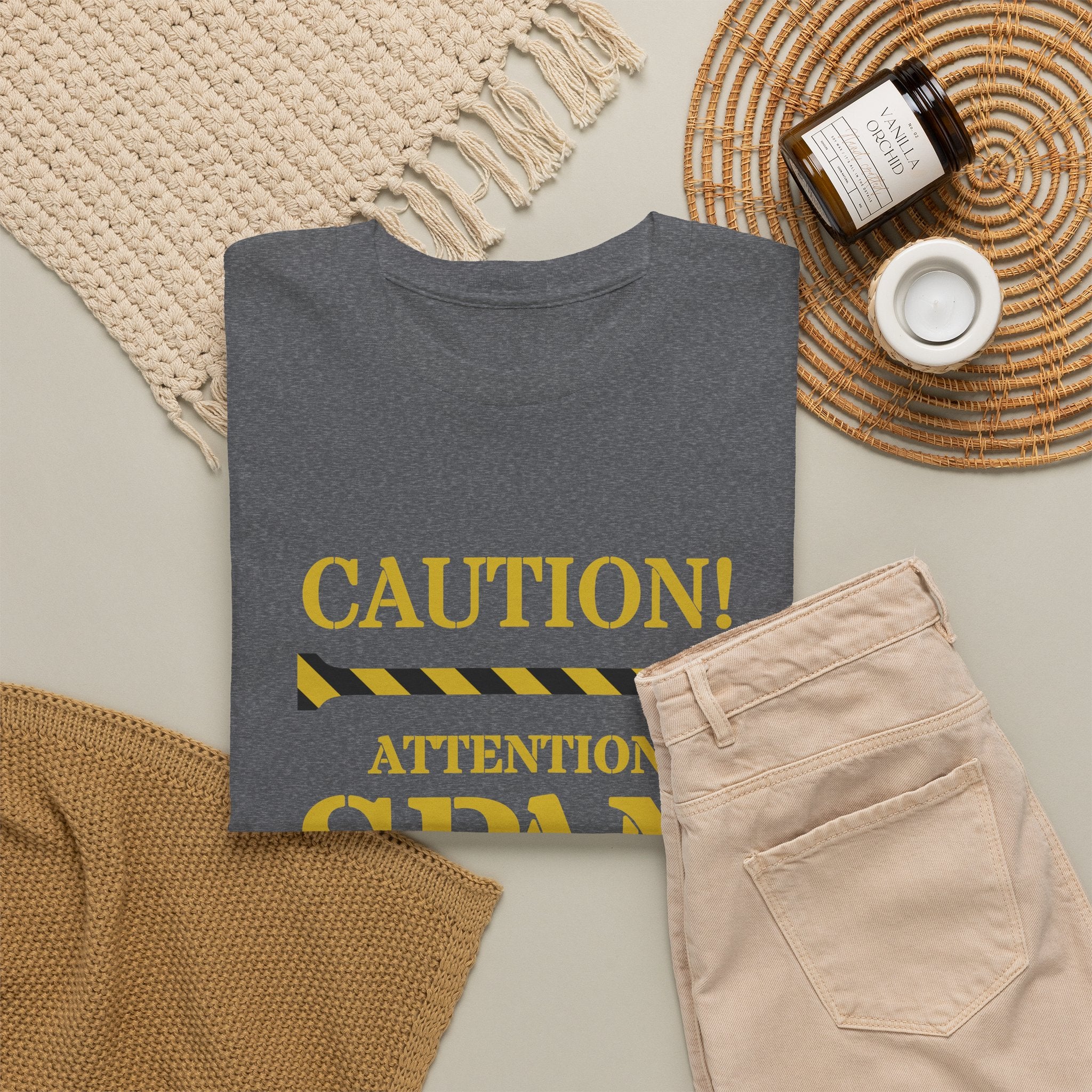 Caution! Attention Span Lacking T-Shirt — Funny Sarcastic Graphic Tee