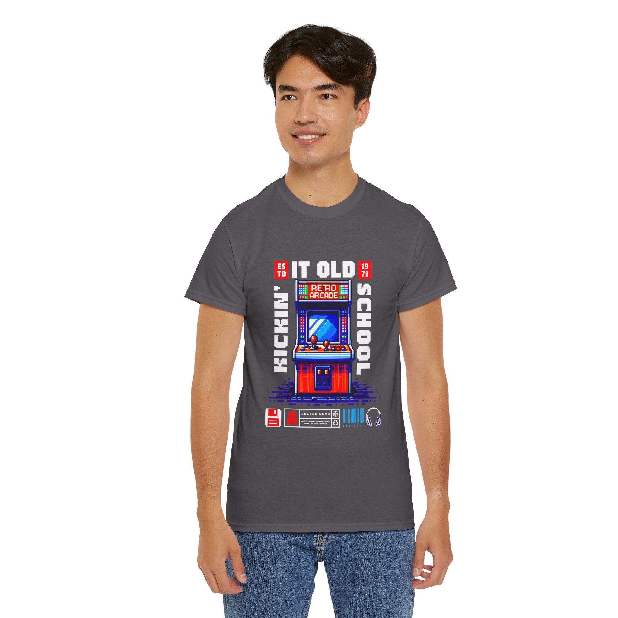 Old School Arcade T-Shirt — "Kickin&