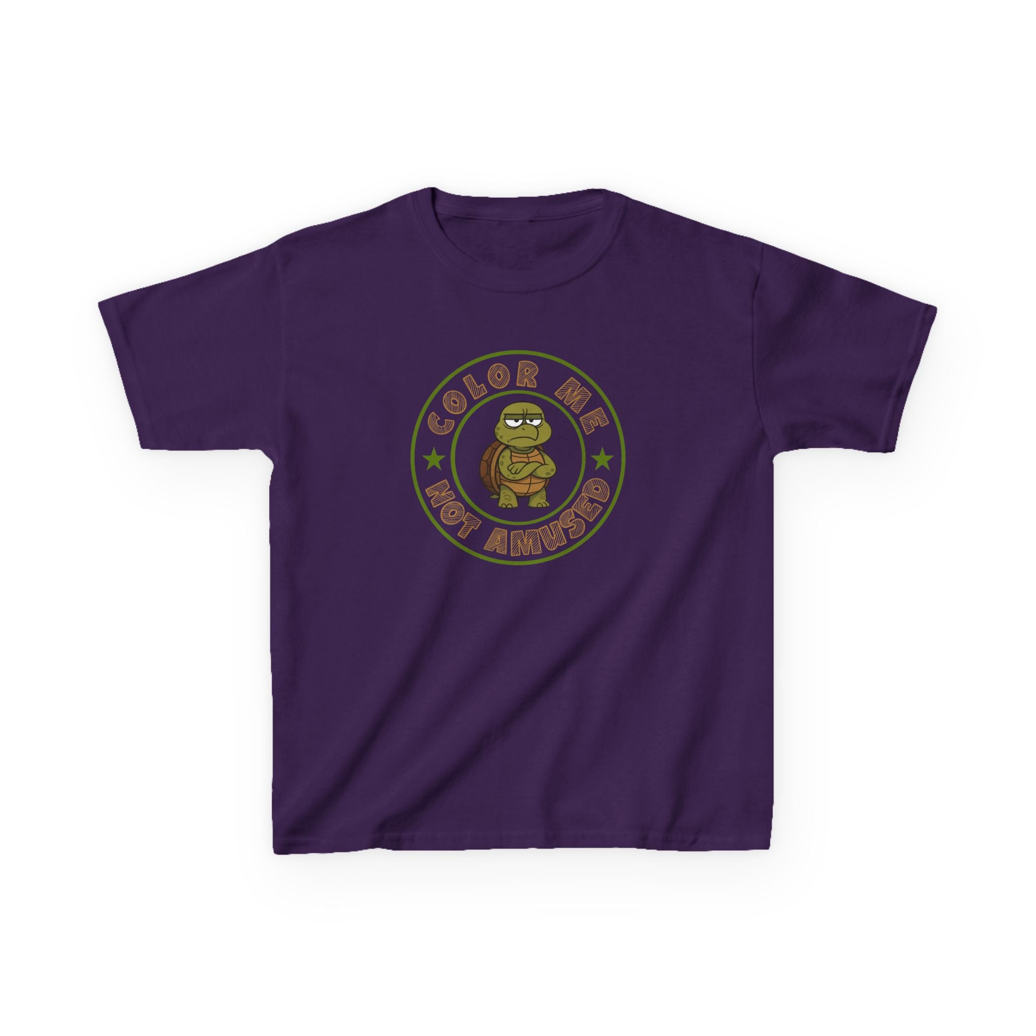 Kids Tee — Color Me Not Amused - Turtle