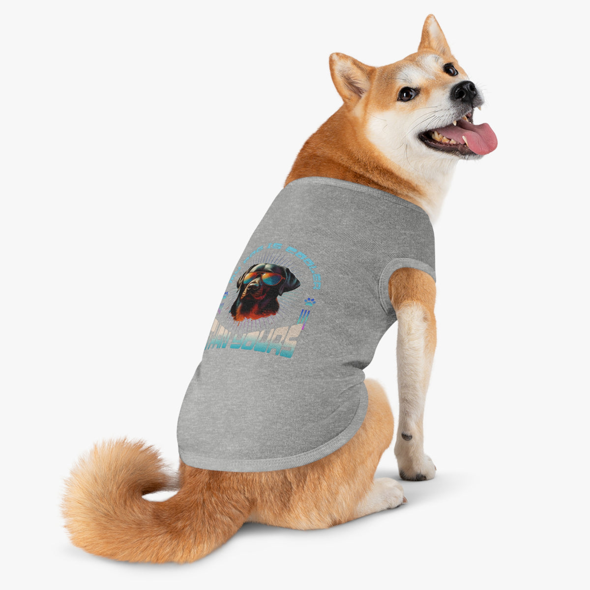Cool Lab Dog Tank Top - Funny Labrador Dog T-Shirt, Summer Pet Clothing