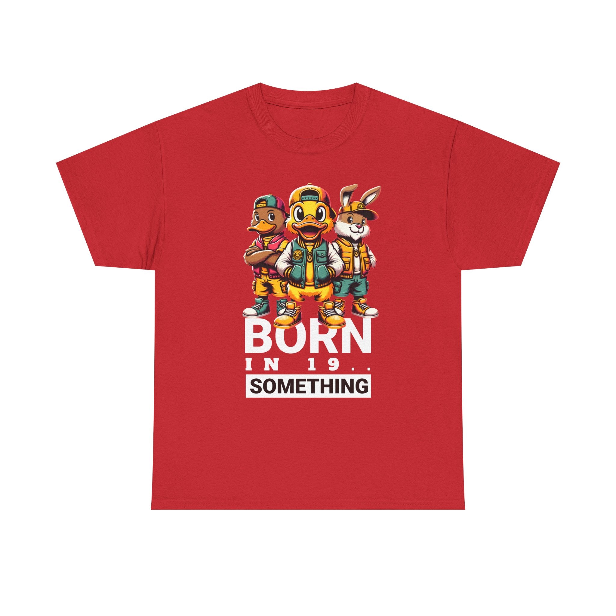 T-Shirt — "Born in 19__" Retro Cartoon Crew Graphic Tee