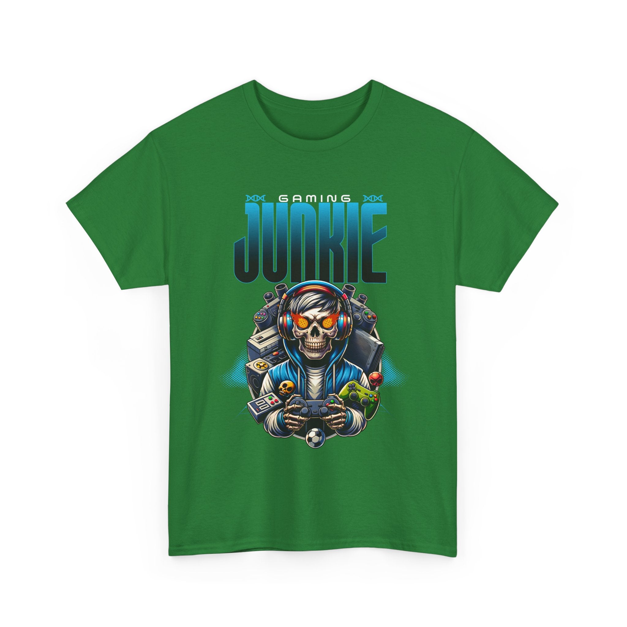 Gaming Junkie Skull Tee — Gamer Skull Controller Graphic T-Shirt