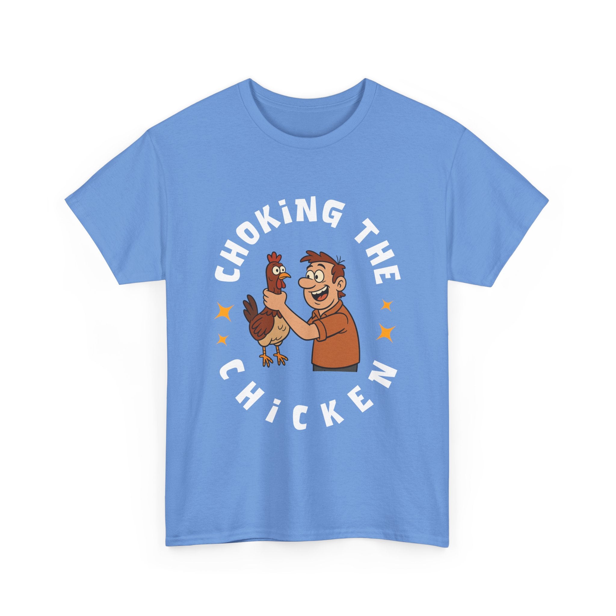 Choking the Chicken T-Shirt — Funny Retro Chicken Holding Graphic Tee