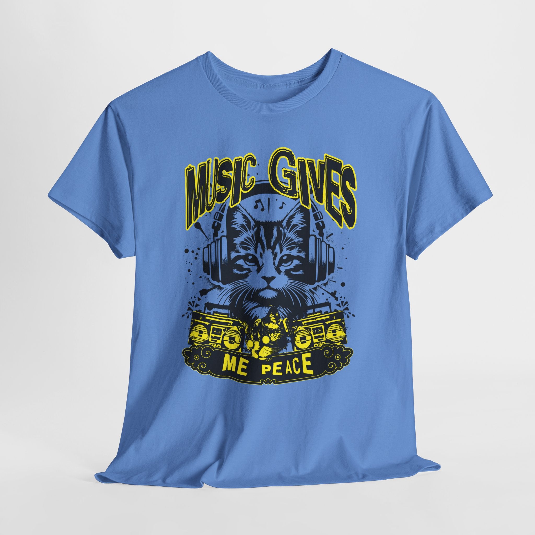 Music Gives Me Peace Cat T-Shirt