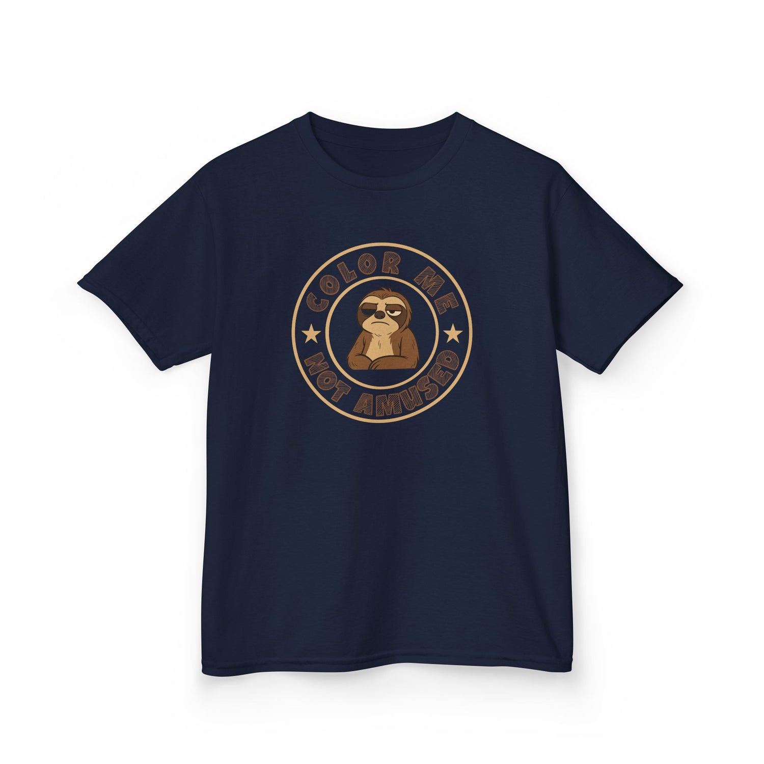 Kids Tee — Color Me Not Amused -  Sloth