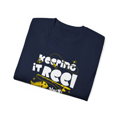 Keeping It Reel Since Birth Tee Cotton Fishing T-Shirt
