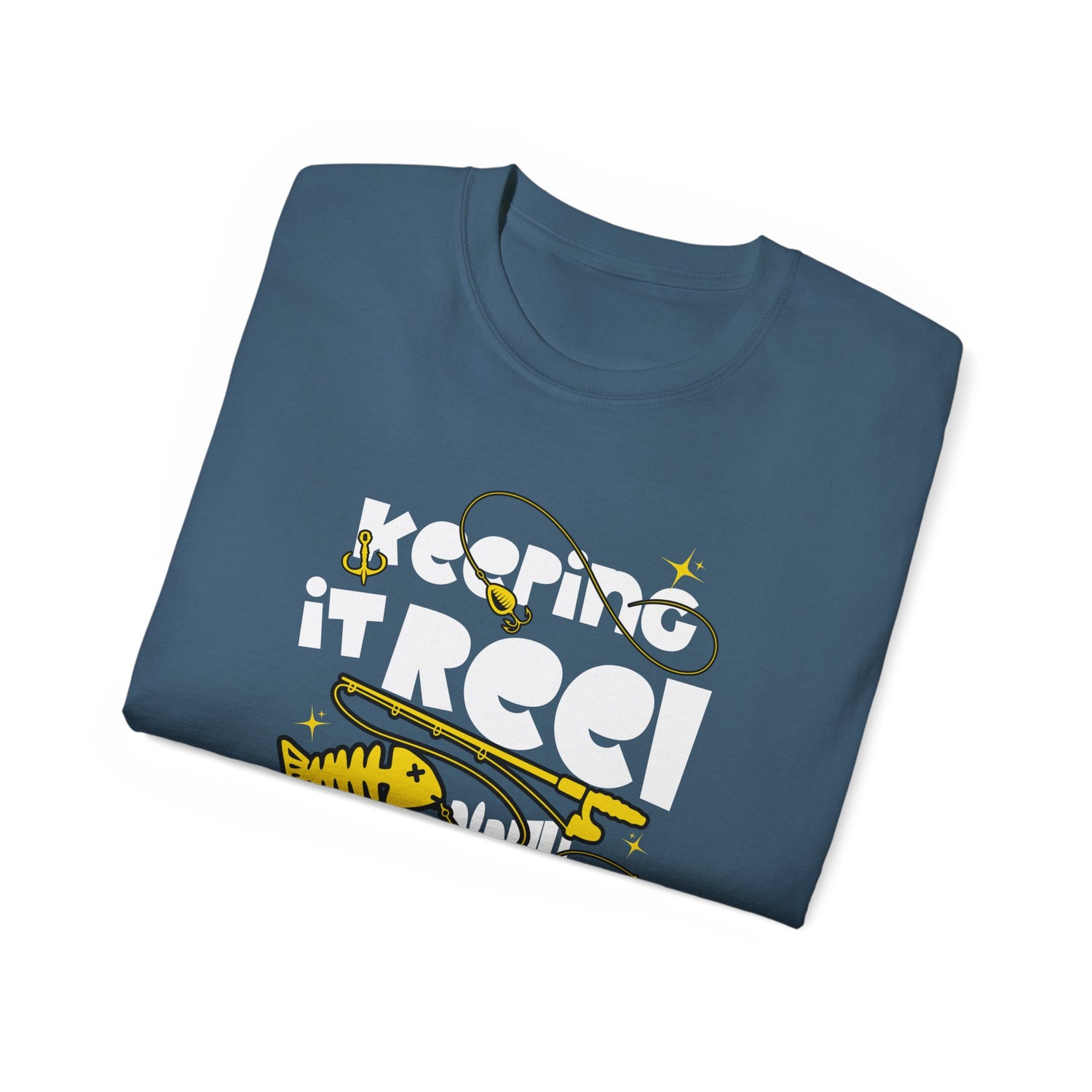 Keeping It Reel Since Birth Tee Cotton Fishing T-Shirt
