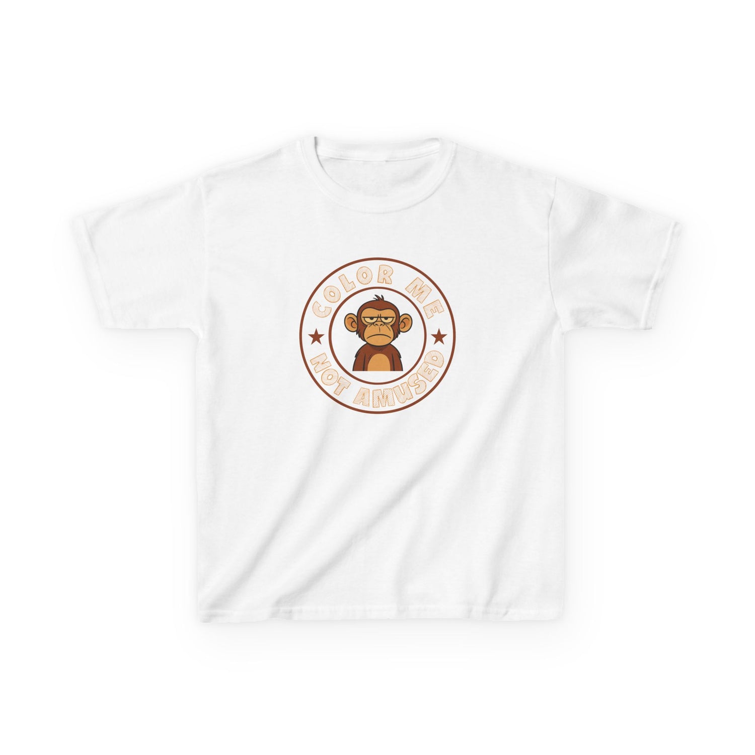 Kids Tee — Color Me Not Amused -  Monkey