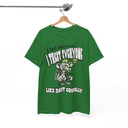 I Treat Everyone Like Shit Equally - Rude Rat Graphic Tee