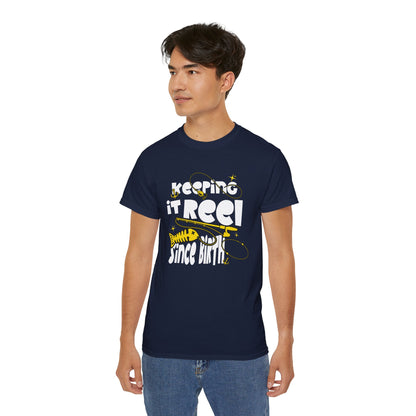 Keeping It Reel Since Birth Tee Cotton Fishing T-Shirt