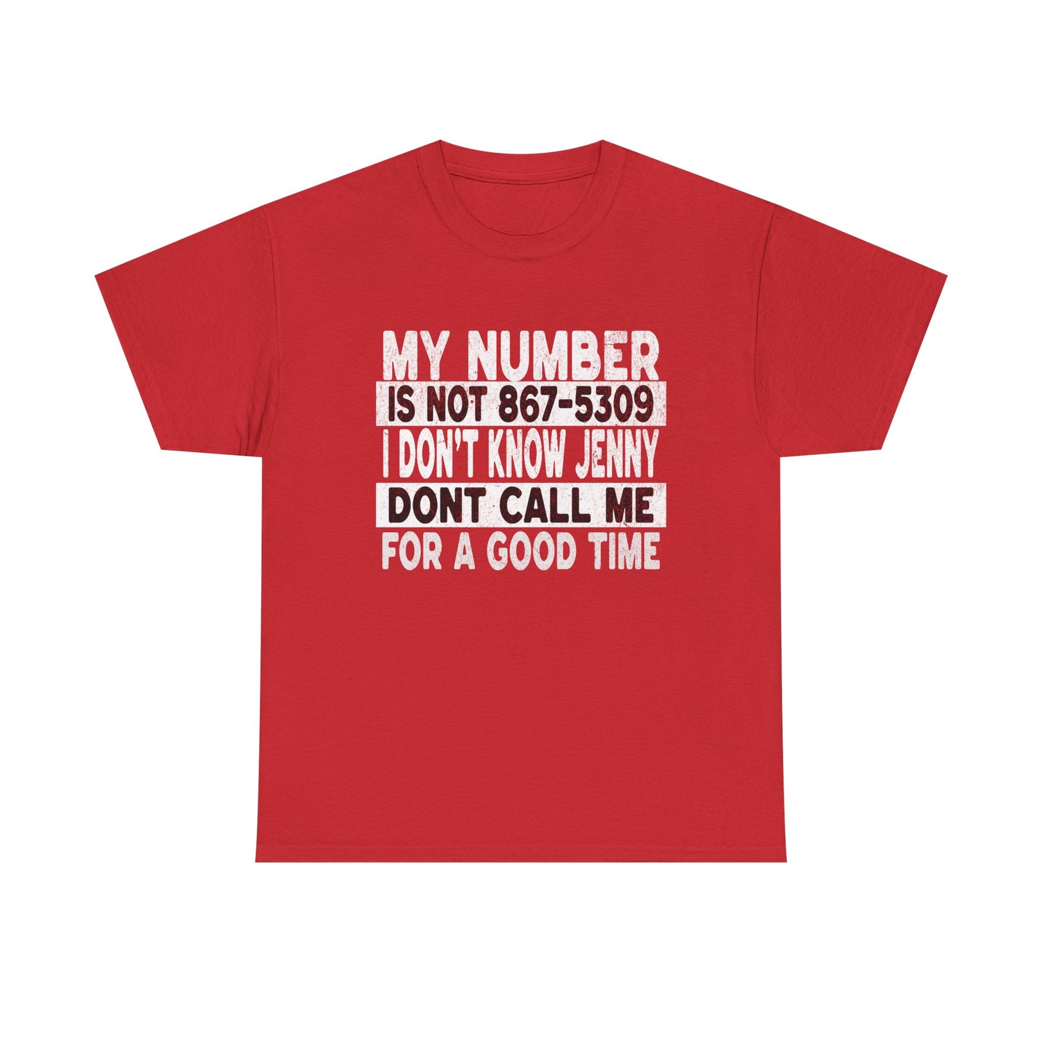 Funny 867-5309 Jenny Unisex Cotton Tee