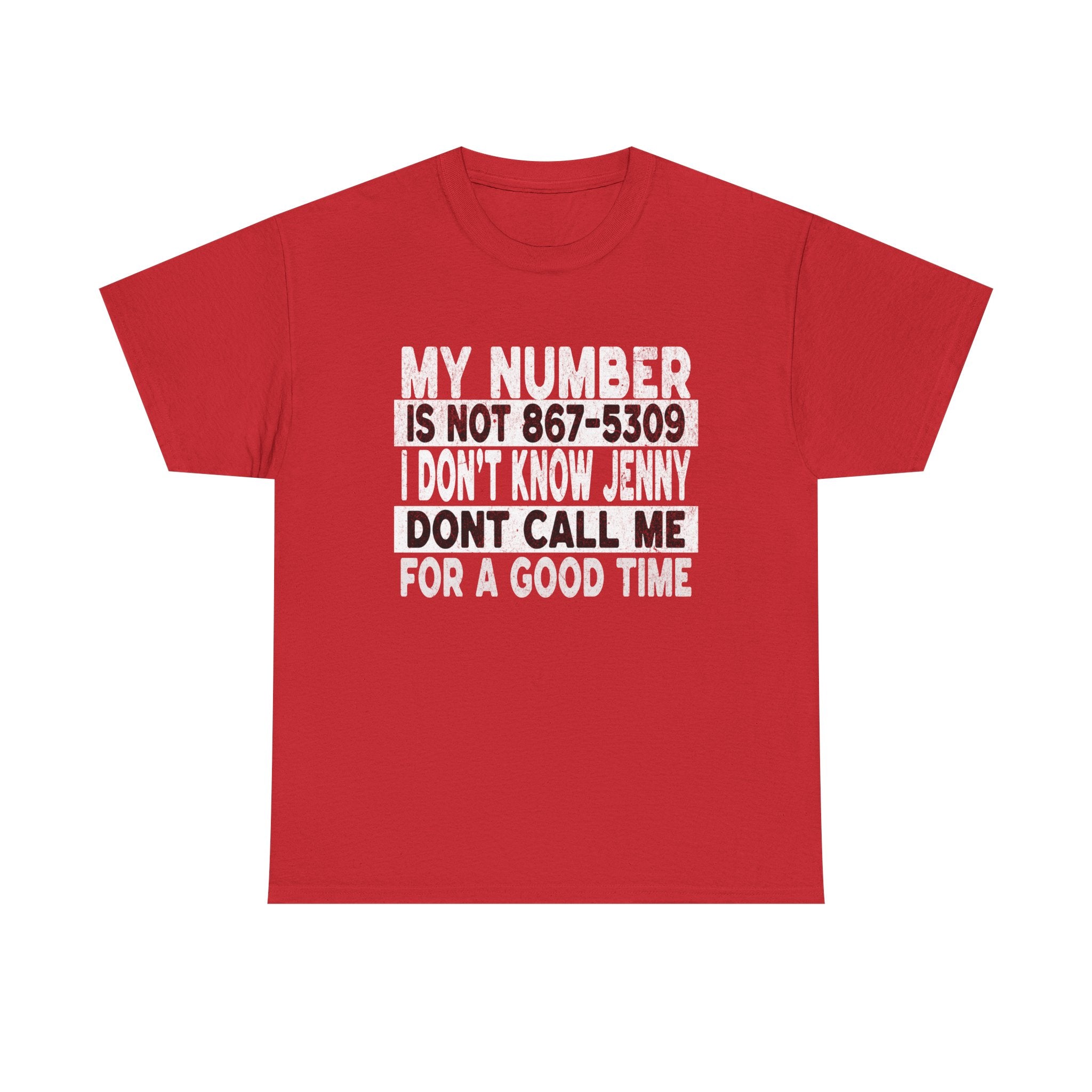 Funny 867-5309 Jenny Unisex Cotton Tee