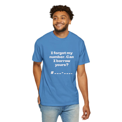 Pick-Up Line Tee - Can I Borrow Your Number