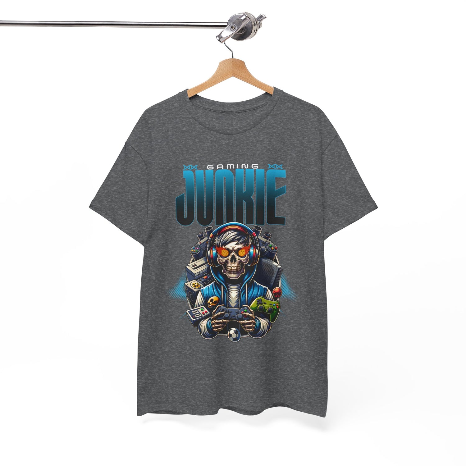 Gaming Junkie Skull Tee — Gamer Skull Controller Graphic T-Shirt