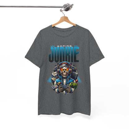 Gaming Junkie Skull Tee — Gamer Skull Controller Graphic T-Shirt