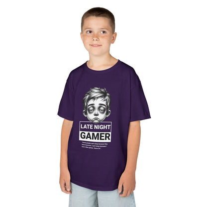 Late Night Gamer – Funny Kids Gaming T-Shirt