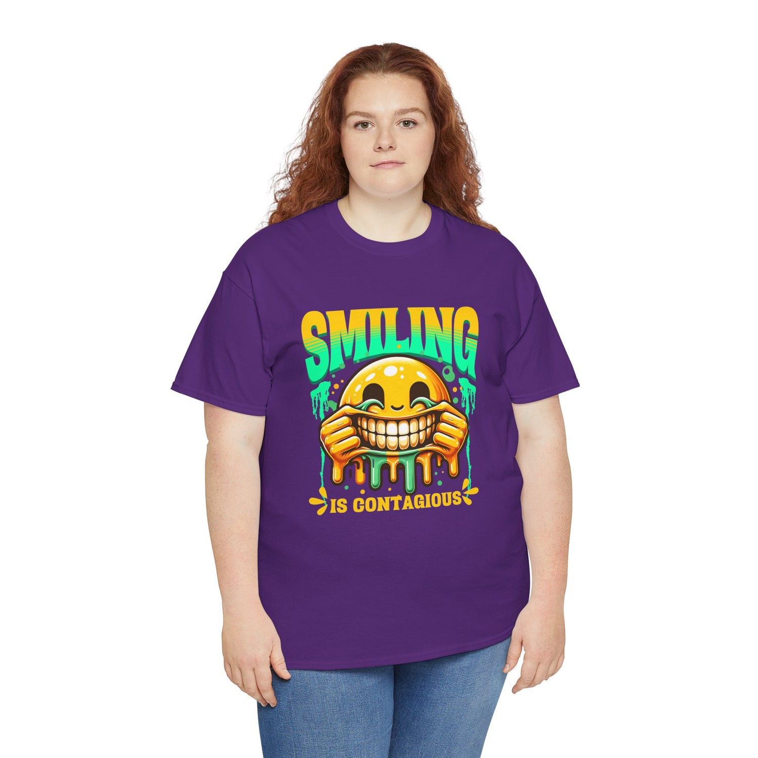 Smiling Is Contagious – Happy Smiley Face T-Shirt