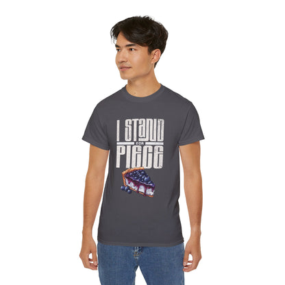 I Stand For Piece of Blueberry Pie Cotton T-Shirt