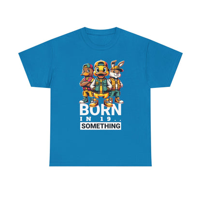 T-Shirt — "Born in 19__" Retro Cartoon Crew Graphic Tee