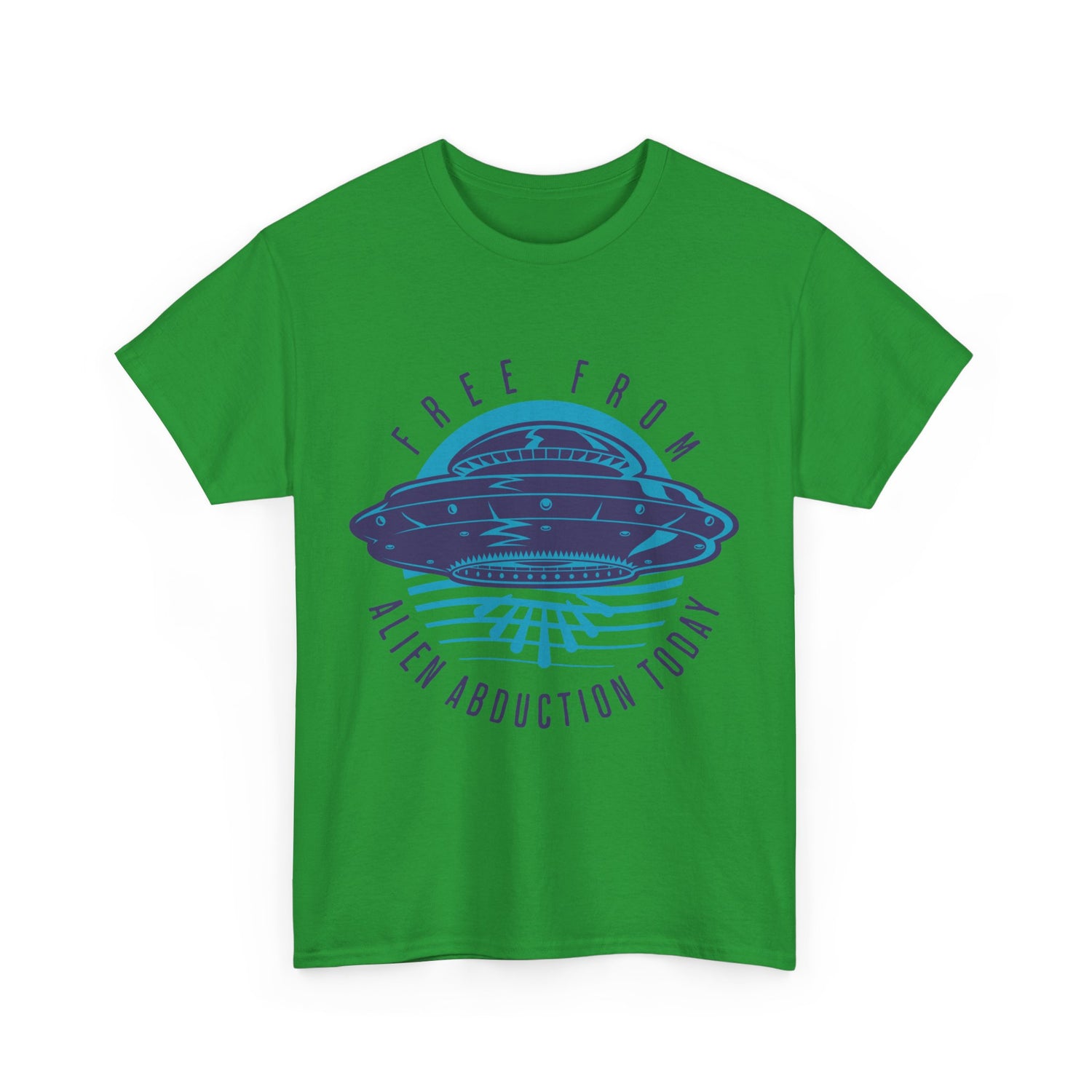 Alien Abduction Tee — "Free From Alien Abduction Today" UFO Graphic Shirt