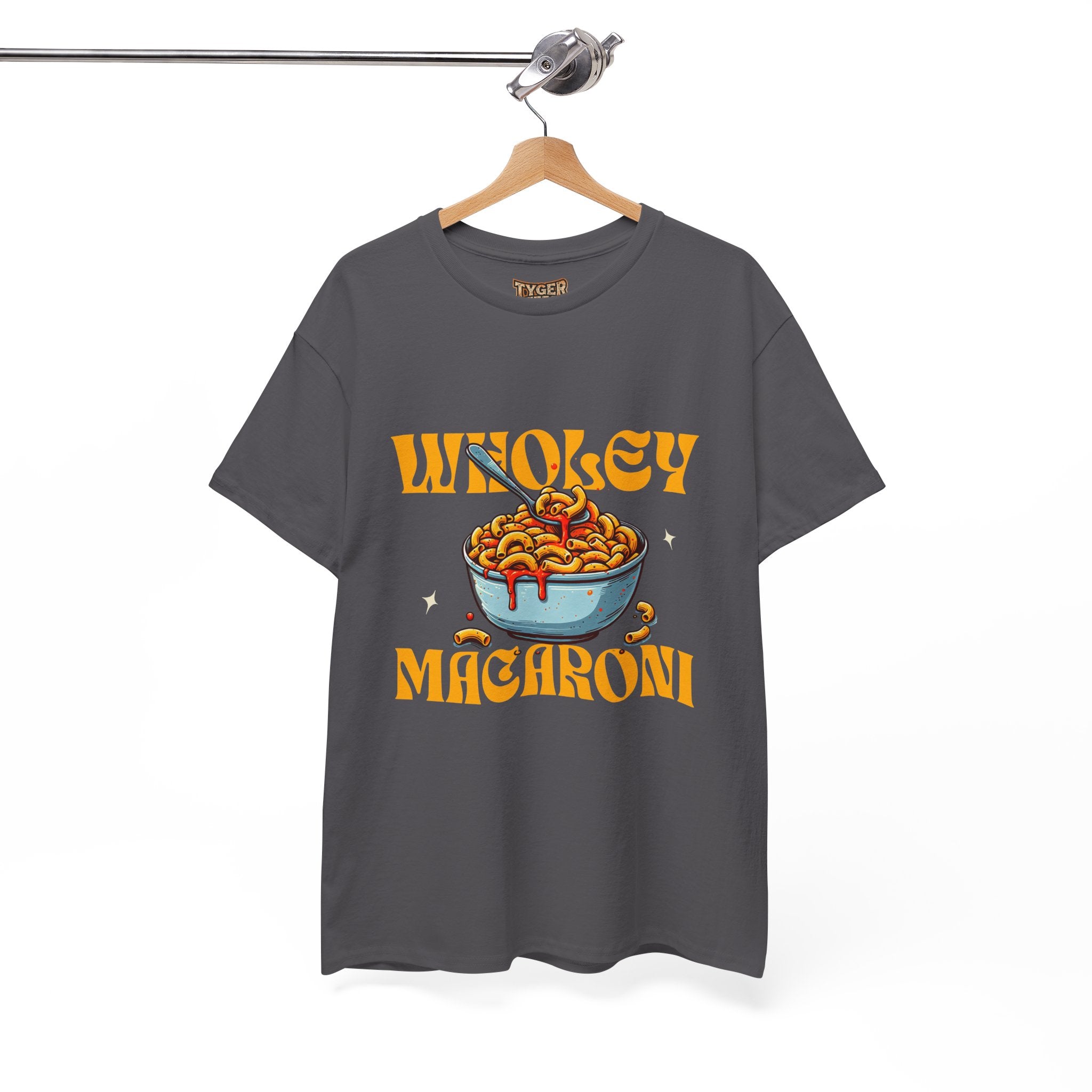 Holy Macaroni Unisex Tee, Funny T-Shirt, Casual Graphic Shirt, Gift for Pasta Lovers, Foodie Apparel, Comfortable Everyday Wear