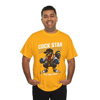 Cock Star Rooster T-Shirt — Size Matters Graphic Tee