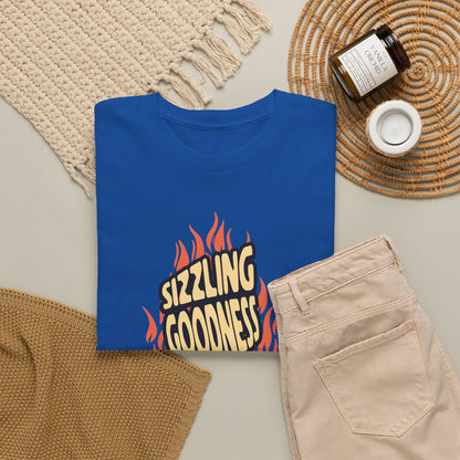Sizzling Goodness Breakfast T-Shirt — Bacon &amp; Egg Cartoon Tee