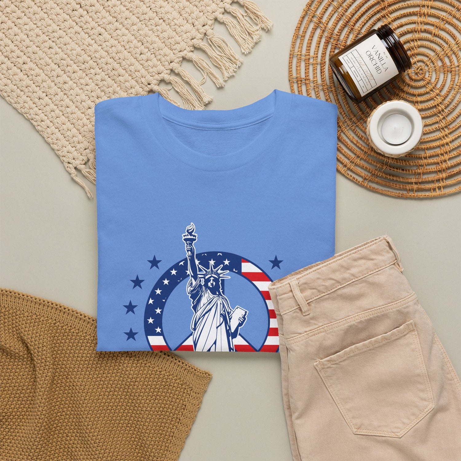 Don’t Be a H8TR Tee — Patriotic Statue of Liberty Graphic T-Shirt
