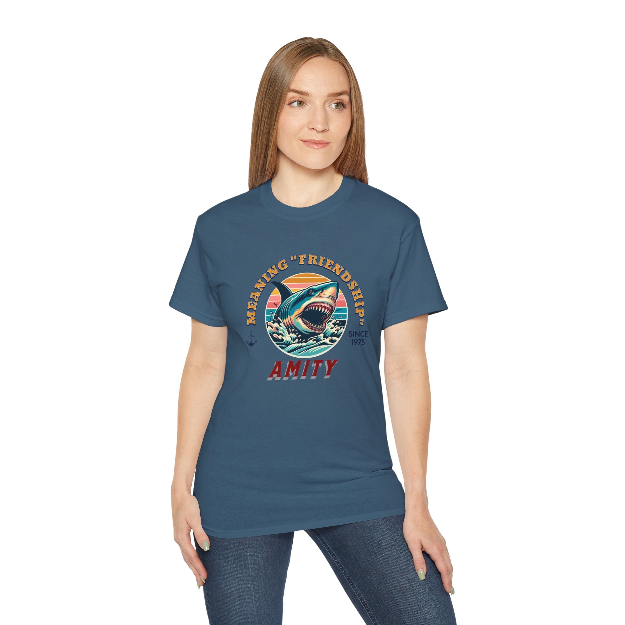 Jaws Movie - Meaning Friendship Amity Tee
