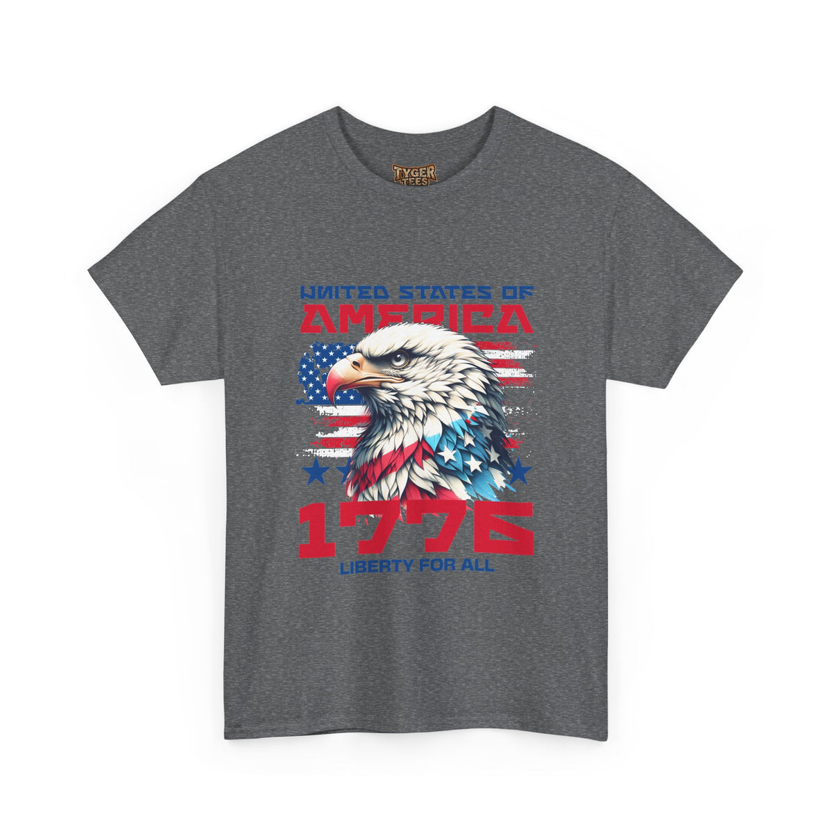 1776 Liberty For All T-Shirt — Patriotic American Eagle Independence Day Tee