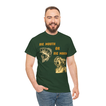 Big Mouth or Big Mouth? Funny Bass Fishing T-Shirt
