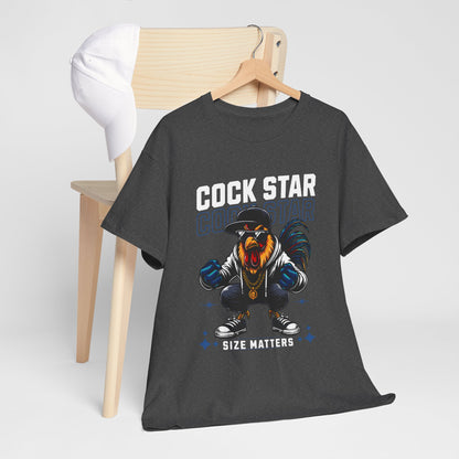 Cock Star Rooster T-Shirt — Size Matters Graphic Tee