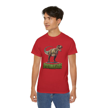 Funny DoYouThinkHeSaurus Dinosaur Cotton Tee