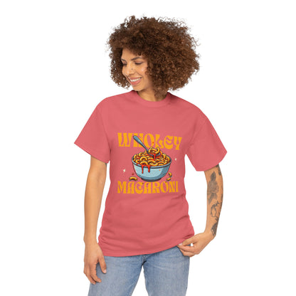 Holy Macaroni Unisex Tee, Funny T-Shirt, Casual Graphic Shirt, Gift for Pasta Lovers, Foodie Apparel, Comfortable Everyday Wear