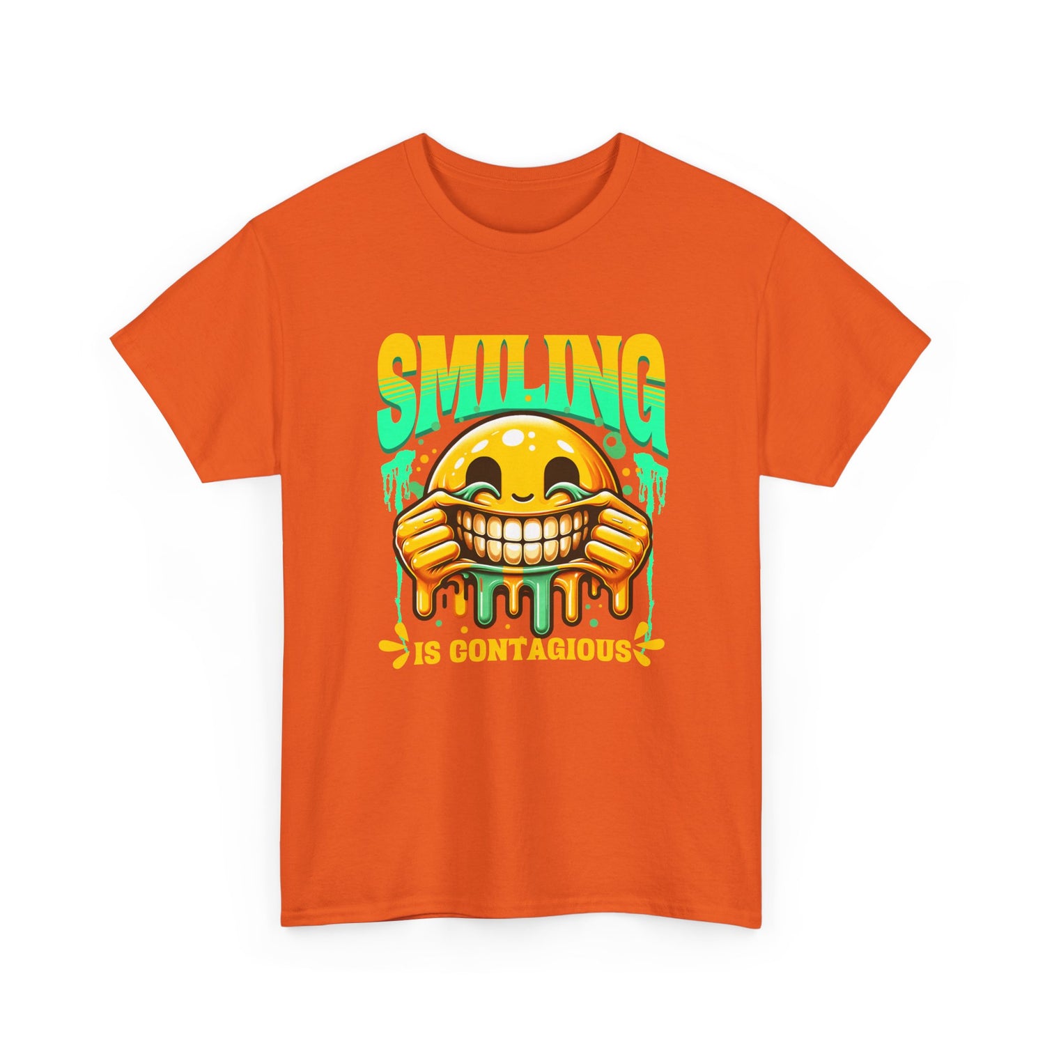 Smiling Is Contagious – Happy Smiley Face T-Shirt