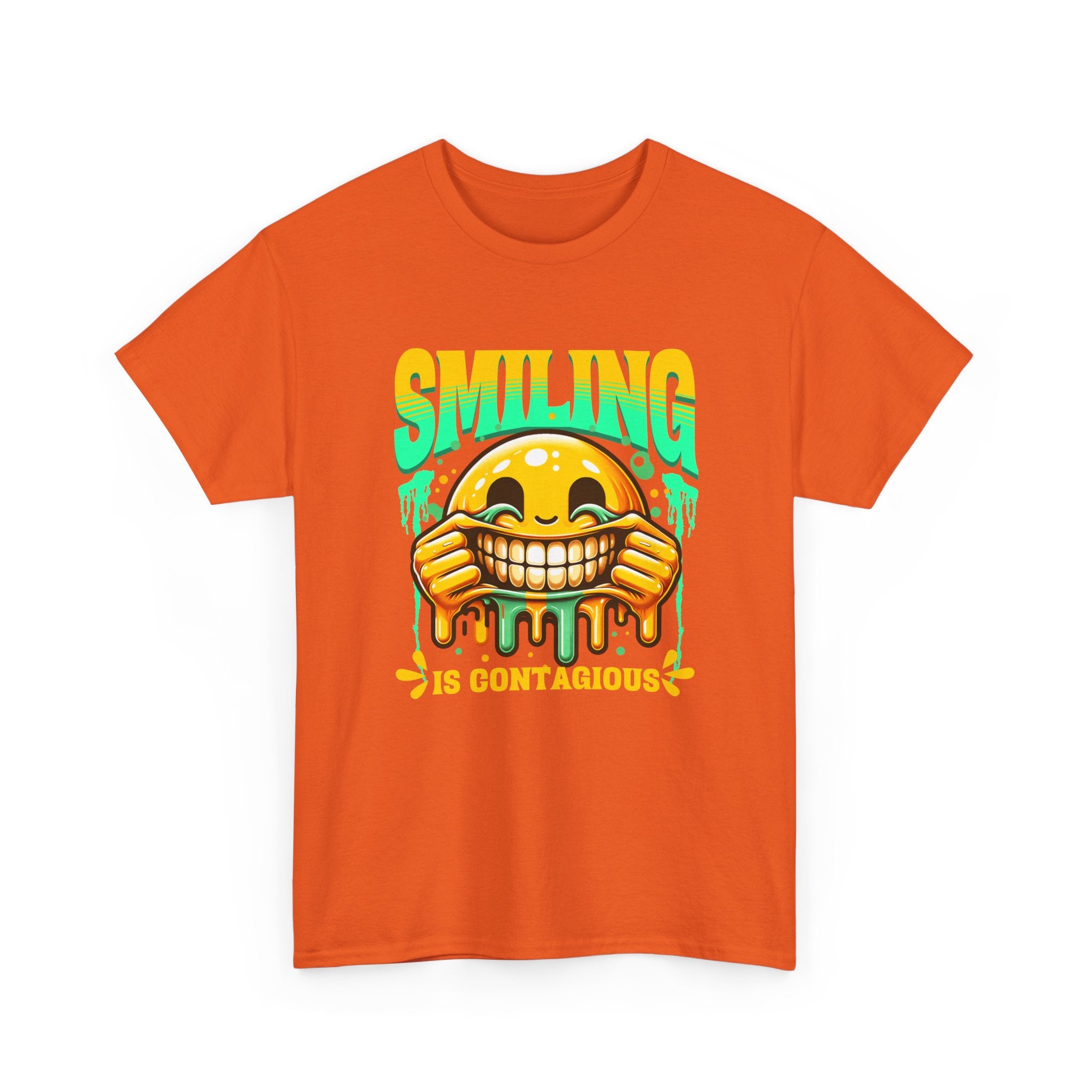 Smiling Is Contagious – Happy Smiley Face T-Shirt